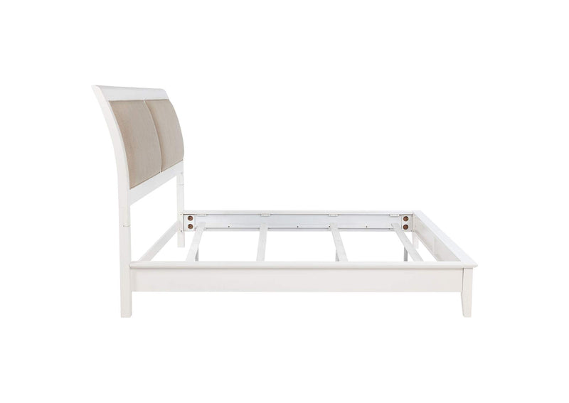 223471KE Bexhill 56-inch Upholstered Eastern King Panel Bed White