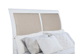 223471KE Bexhill 56-inch Upholstered Eastern King Panel Bed White