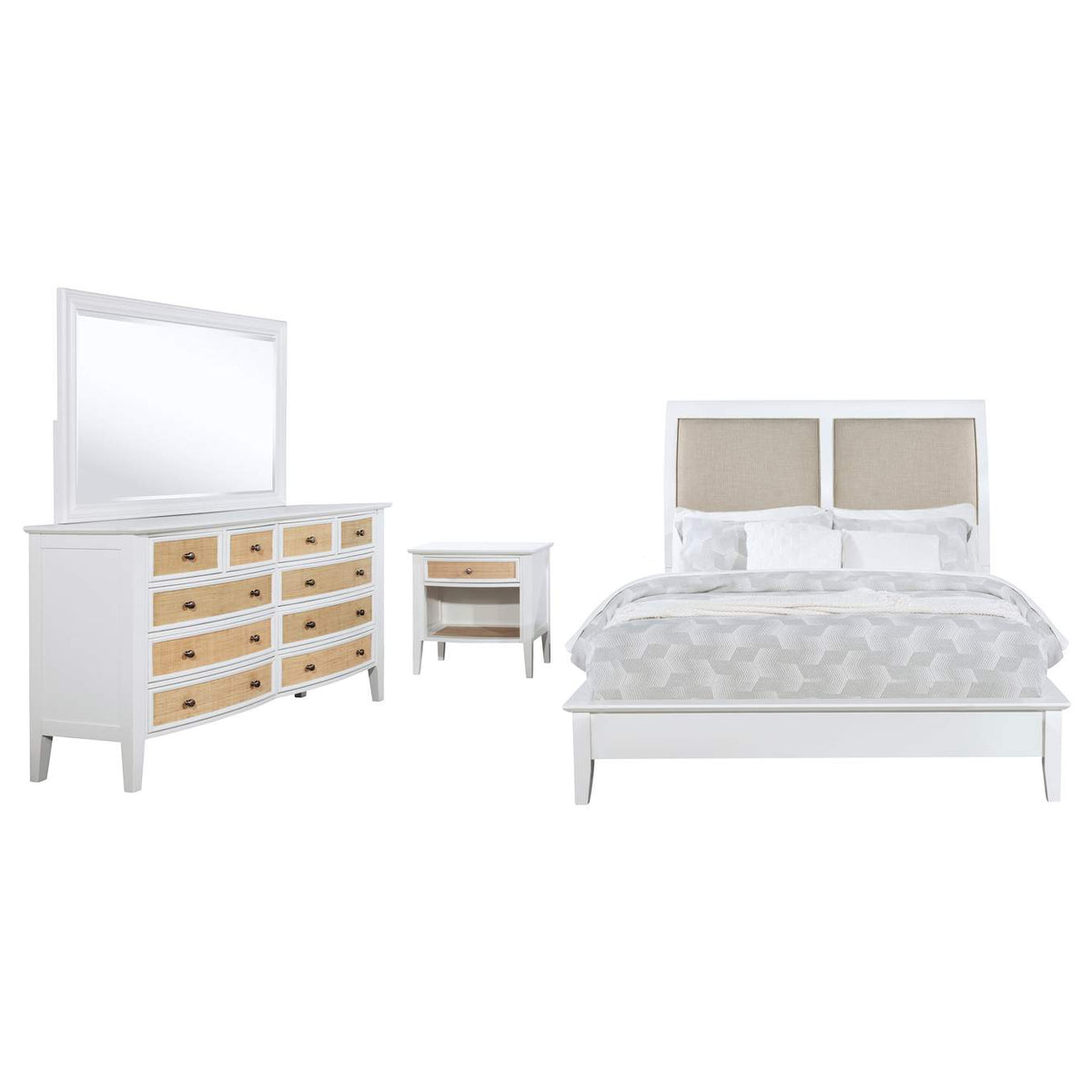 223471KW-S4 Bexhill 4-piece California King Bedroom Set White