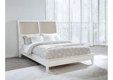 223471Q Bexhill 56-inch Upholstered Queen Panel Bed White
