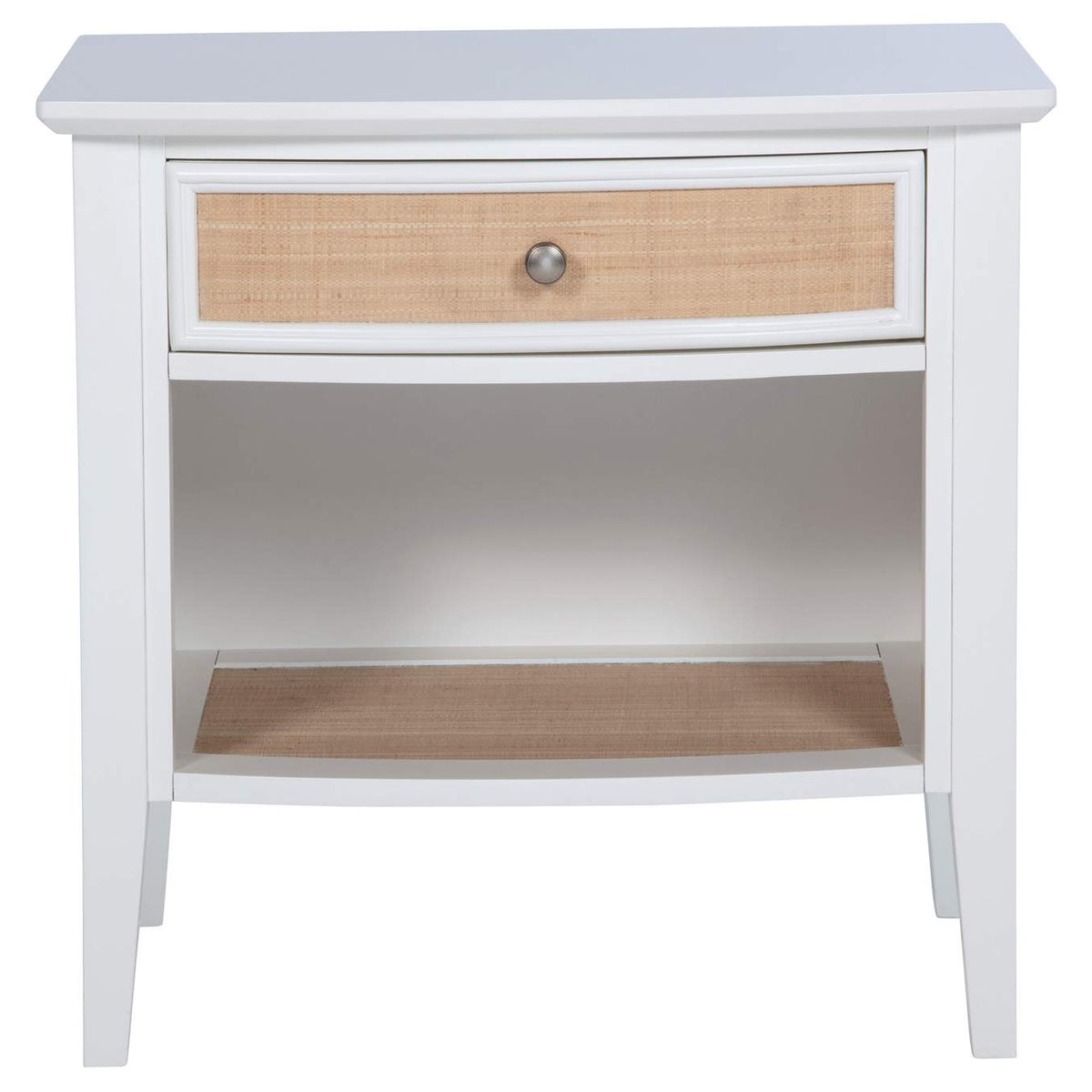 223472 Bexhill 1-drawer Nightstand Bedside Table White