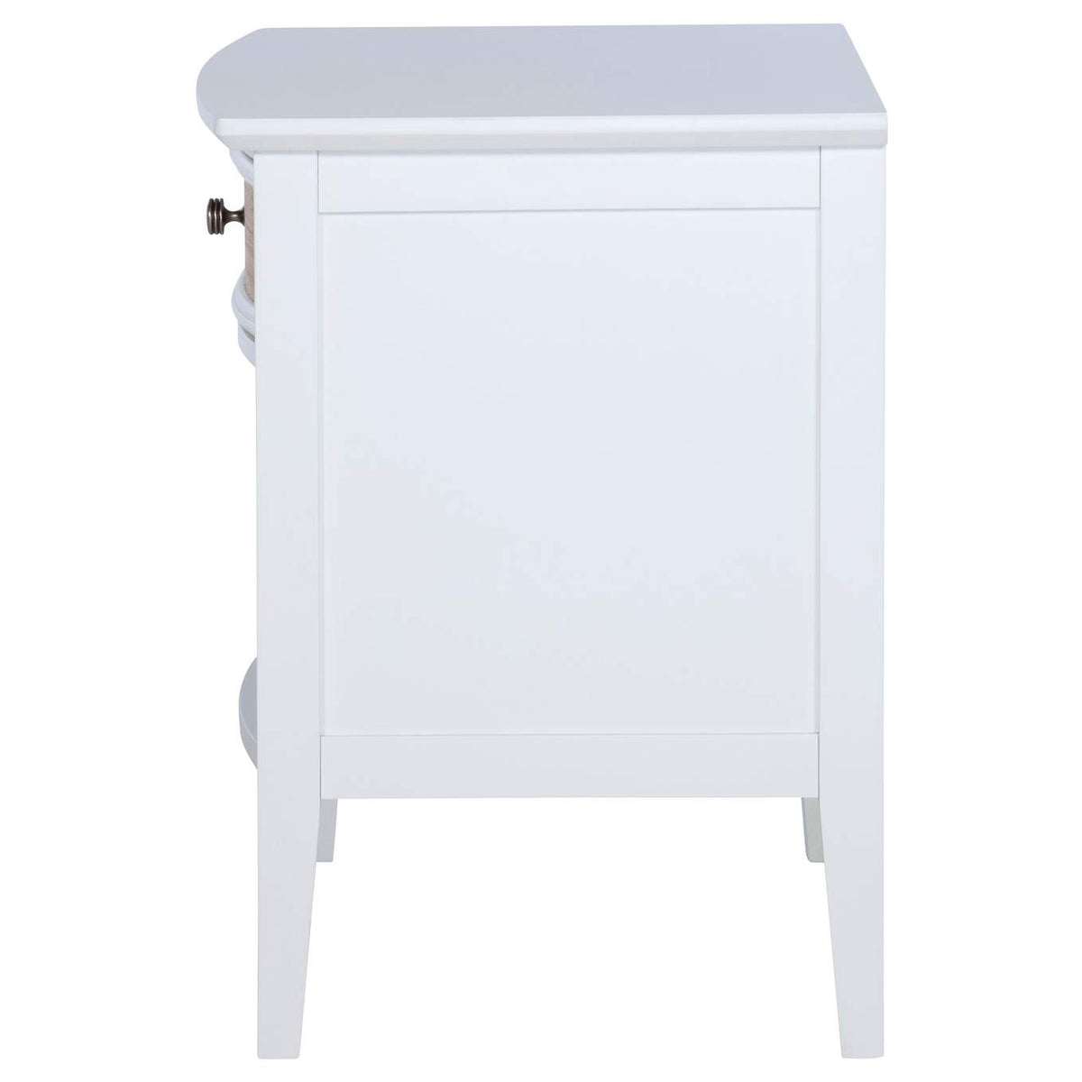 223472 Bexhill 1-drawer Nightstand Bedside Table White