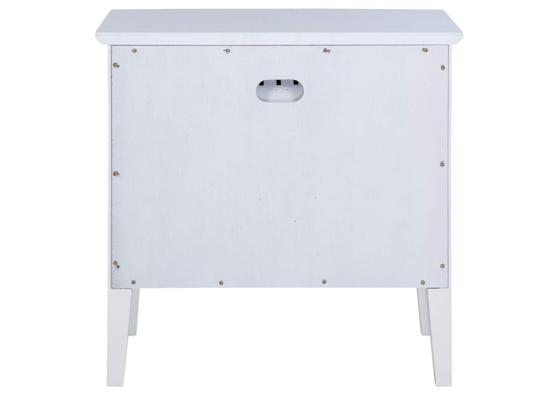 223472 Bexhill 1-drawer Nightstand Bedside Table White