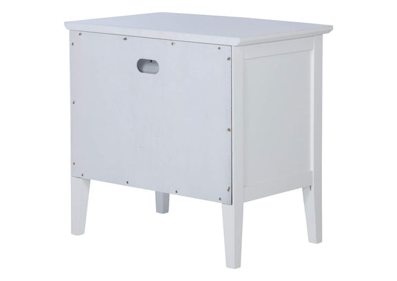 223472 Bexhill 1-drawer Nightstand Bedside Table White