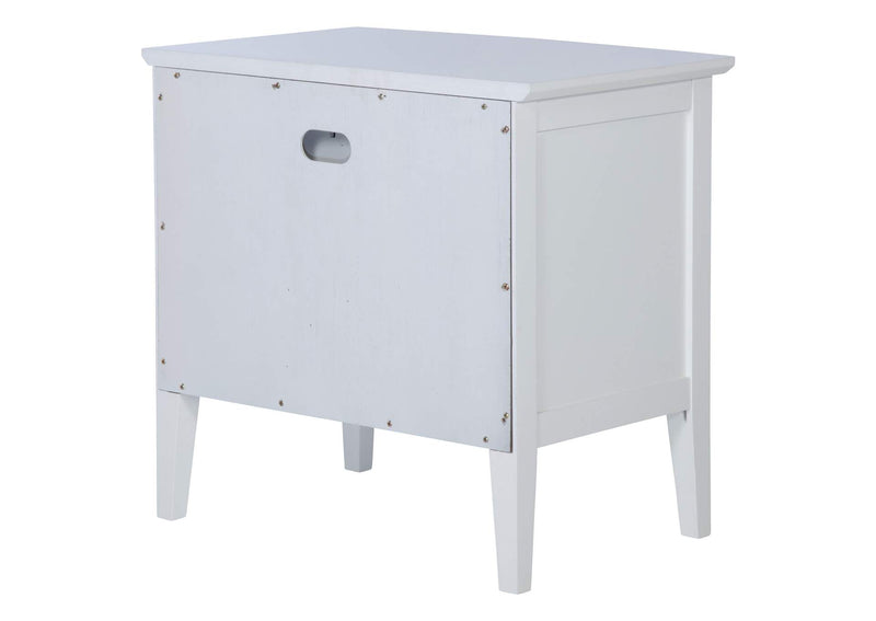 223472 Bexhill 1-drawer Nightstand Bedside Table White