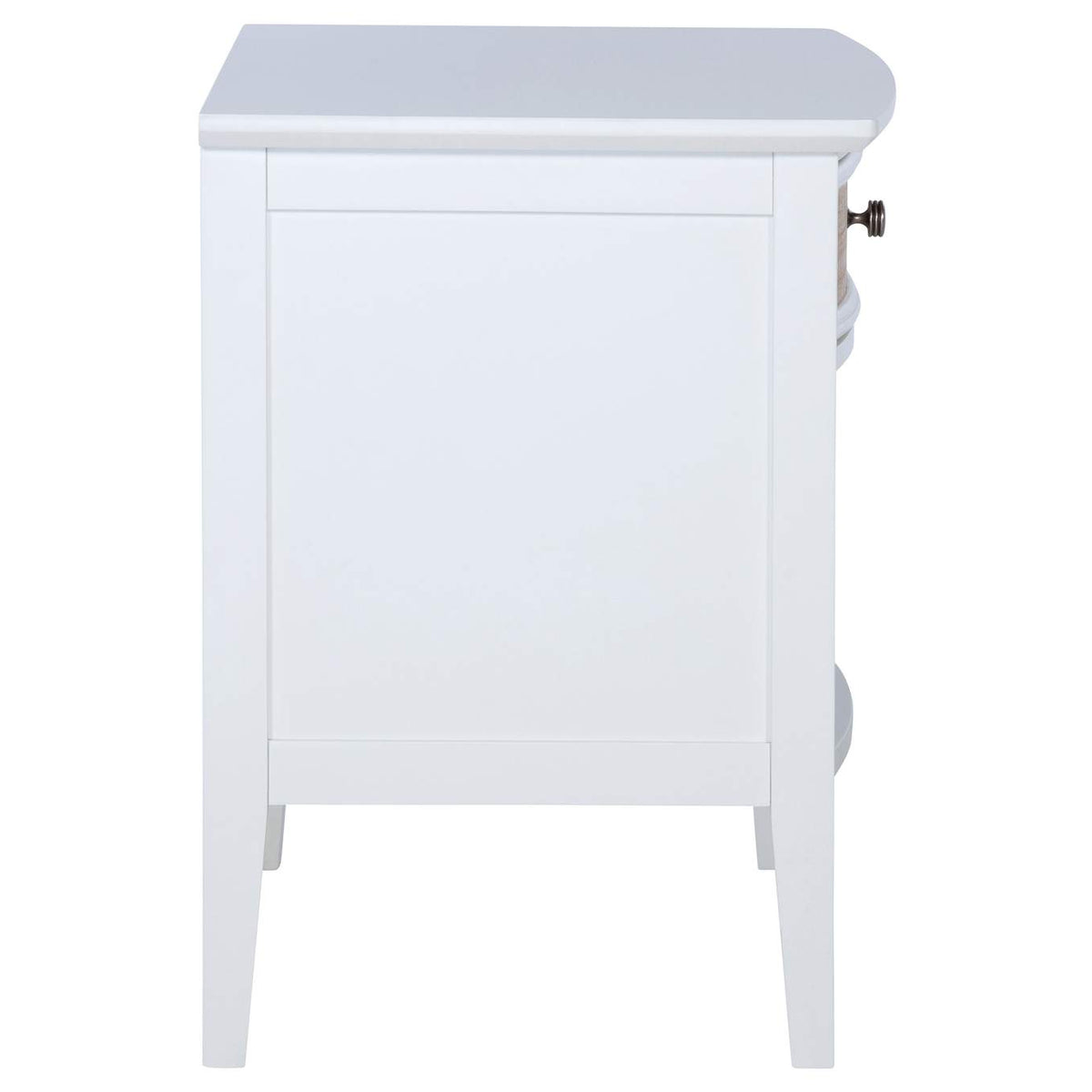223472 Bexhill 1-drawer Nightstand Bedside Table White