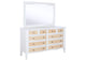 223473M Bexhill 10-drawer Dresser and Mirror White
