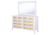 223473M Bexhill 10-drawer Dresser and Mirror White