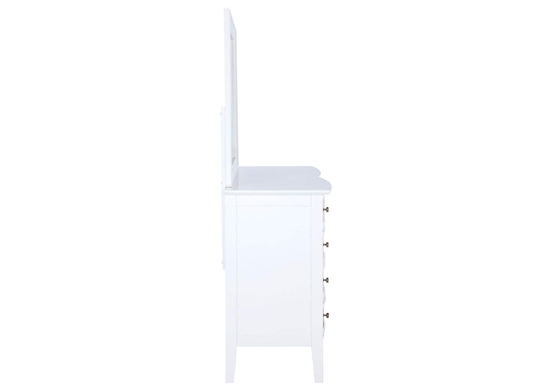 223473M Bexhill 10-drawer Dresser and Mirror White