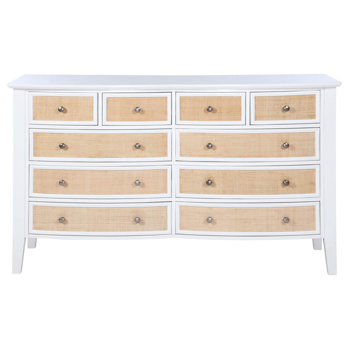 223473 Bexhill 10-drawer Dresser Cabinet White