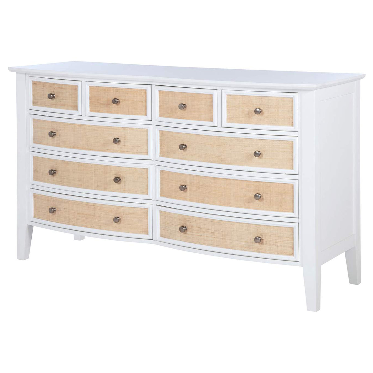 223473 Bexhill 10-drawer Dresser Cabinet White