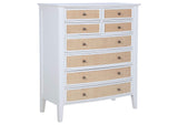 223475 Bexhill 8-drawer Chest of Drawers White
