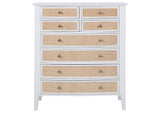 223475 Bexhill 8-drawer Chest of Drawers White