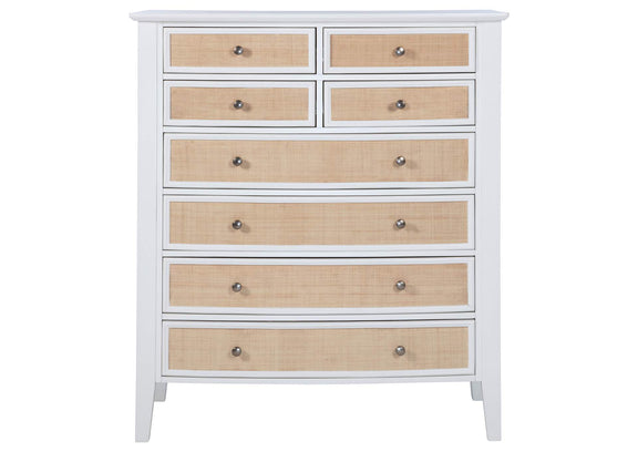 223475 Bexhill 8-drawer Chest of Drawers White
