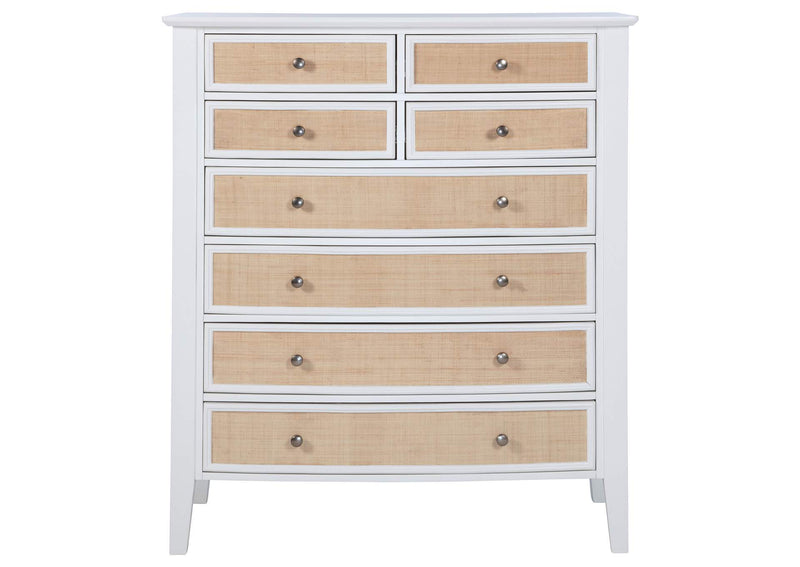 223475 Bexhill 8-drawer Chest of Drawers White