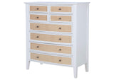 223475 Bexhill 8-drawer Chest of Drawers White
