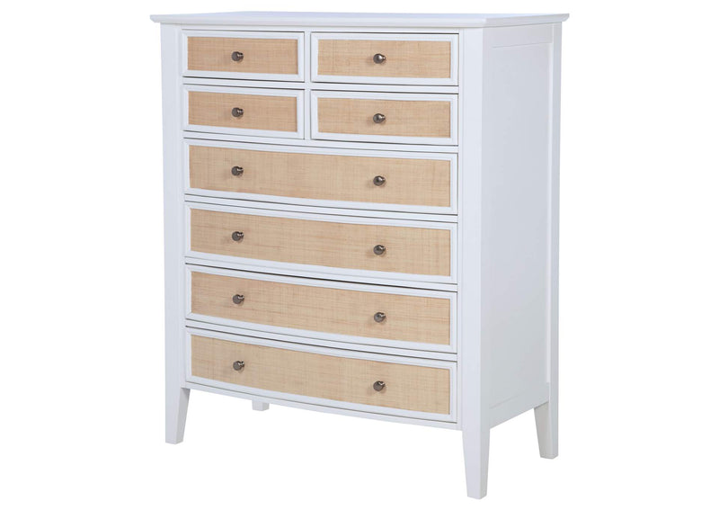 223475 Bexhill 8-drawer Chest of Drawers White