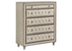 223525 Antonella 5-drawer Bedroom Chest Ivory and Camel