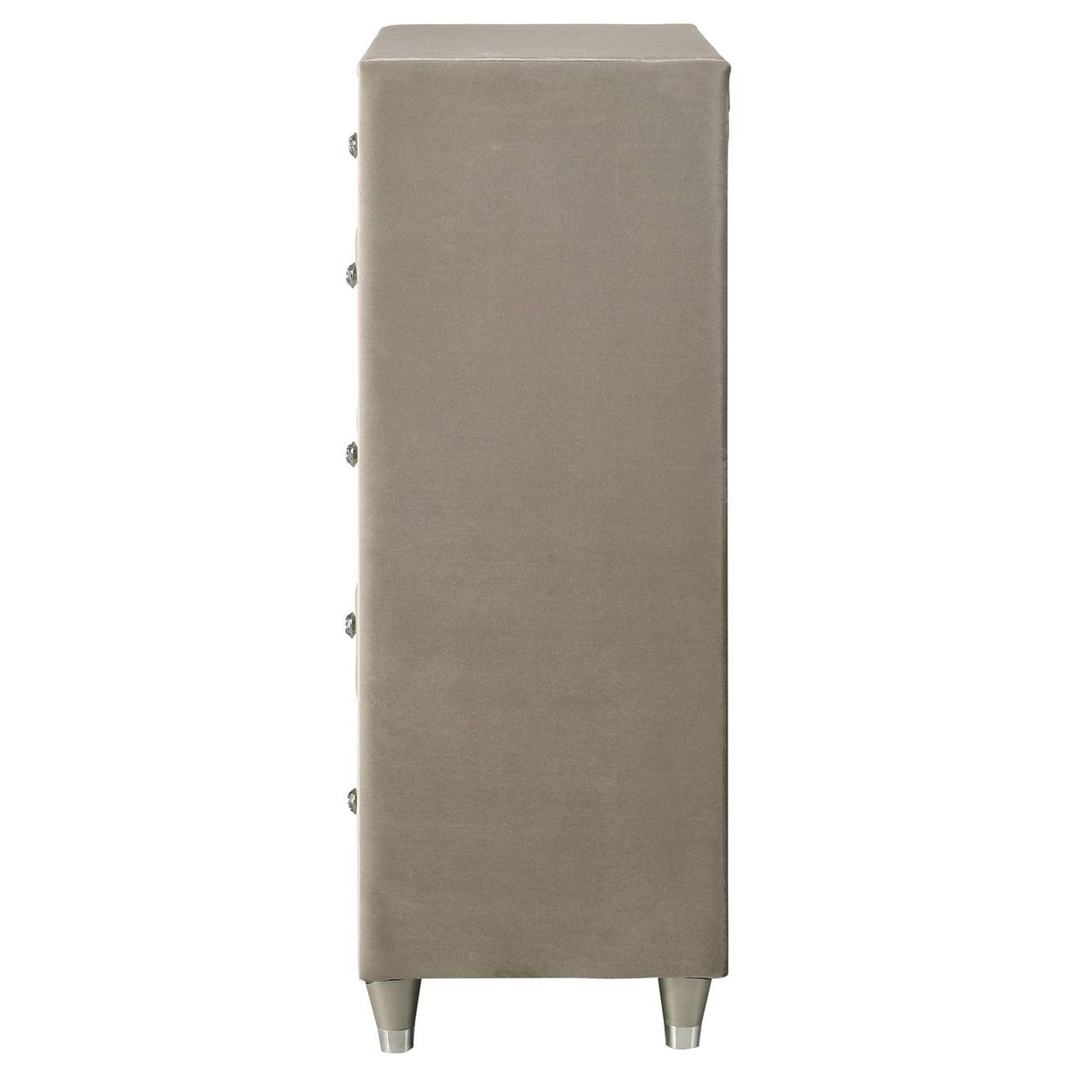 223525 Antonella 5-drawer Bedroom Chest Ivory and Camel