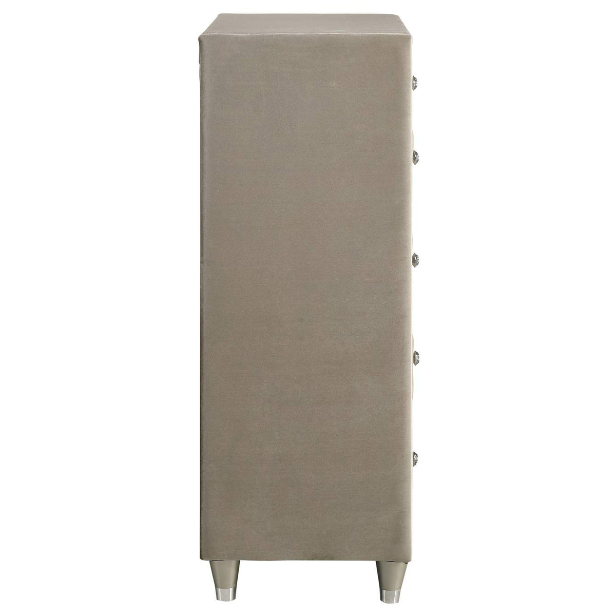 223525 Antonella 5-drawer Bedroom Chest Ivory and Camel