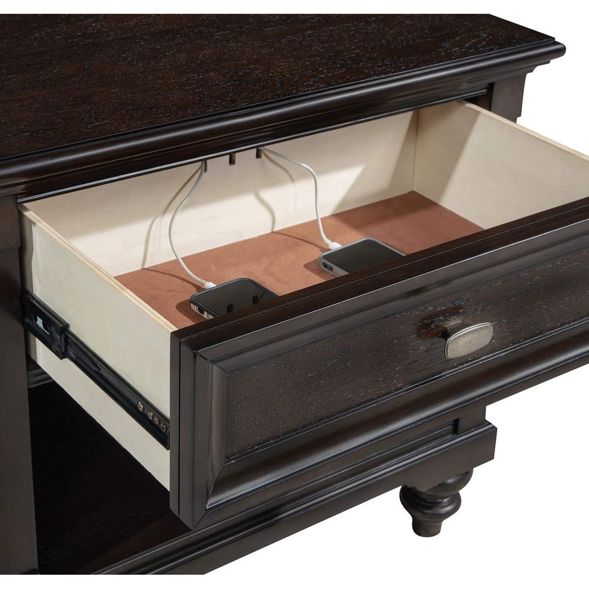 223631KE-S4 Andover 4-piece Eastern King Bedroom Set Dark Oak