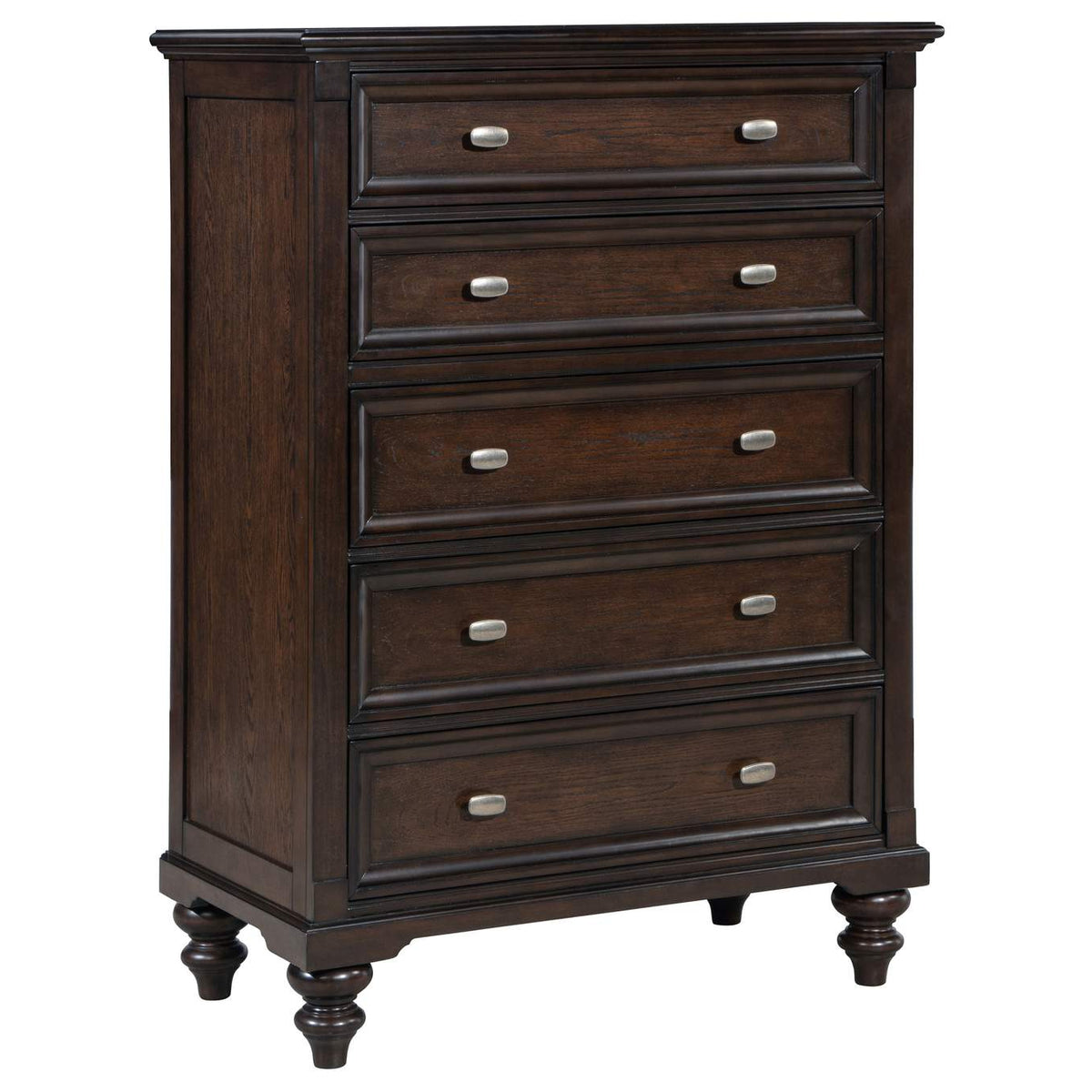 223631KE-S5 Andover 5-piece Eastern King Bedroom Set Dark Oak
