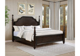 223631KE Andover 63-inch Four Poster Eastern King Bed Dark Oak