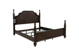 223631KE Andover 63-inch Four Poster Eastern King Bed Dark Oak