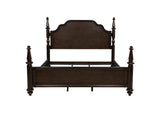 223631KE Andover 63-inch Four Poster Eastern King Bed Dark Oak