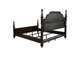 223631KE Andover 63-inch Four Poster Eastern King Bed Dark Oak