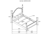 223631Q-S4 Andover 4-piece Queen Bedroom Set Dark Oak