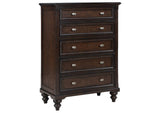 223631Q-S5 Andover 5-piece Queen Bedroom Set Dark Oak