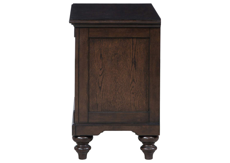 223632 Andover 1-drawer Nightstand Bedside Table Dark Oak