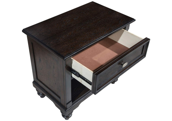 223632 Andover 1-drawer Nightstand Bedside Table Dark Oak