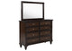 223633M Andover 8-drawer Dresser and Mirror Dark Oak