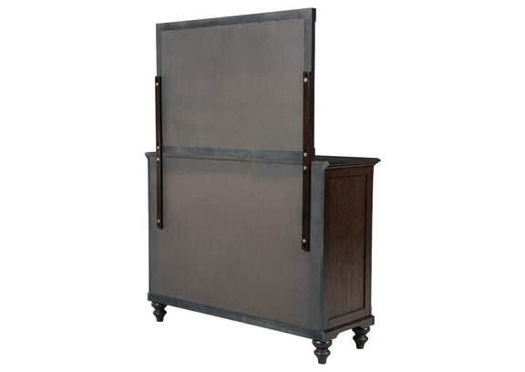 223633M Andover 8-drawer Dresser and Mirror Dark Oak