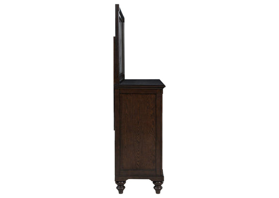 223633M Andover 8-drawer Dresser and Mirror Dark Oak