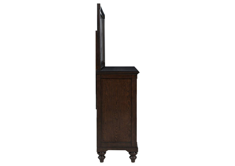 223633M Andover 8-drawer Dresser and Mirror Dark Oak