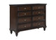 223633 Andover 8-drawer Dresser Cabinet Dark Oak