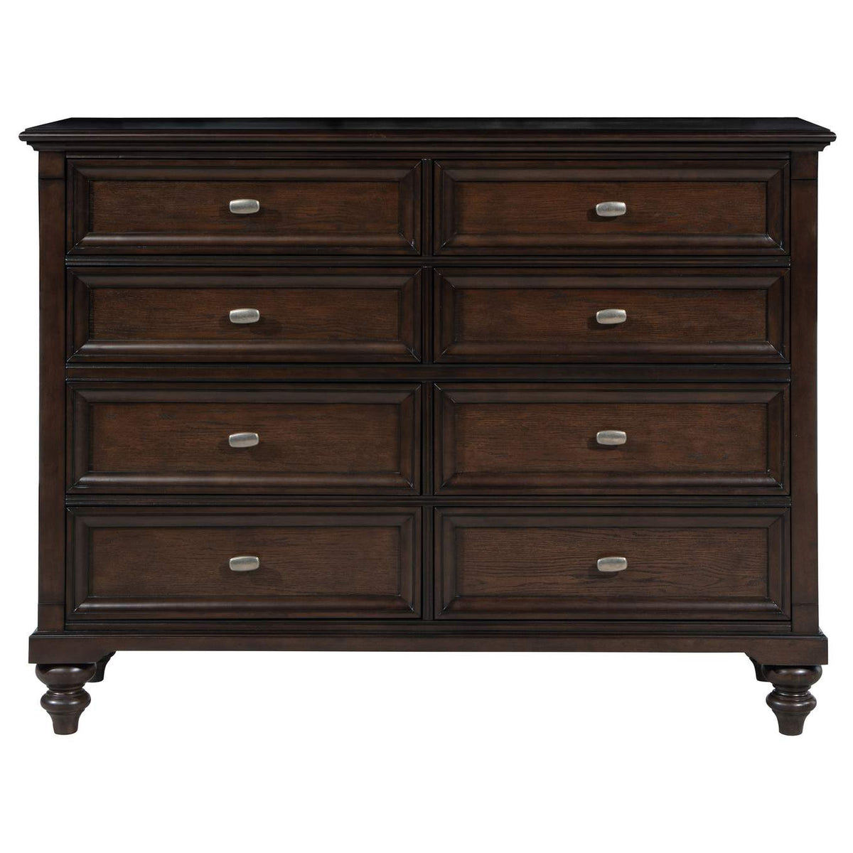 223633 Andover 8-drawer Dresser Cabinet Dark Oak