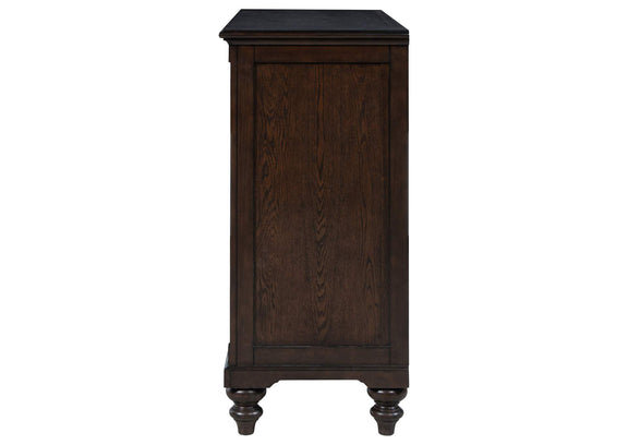 223633 Andover 8-drawer Dresser Cabinet Dark Oak