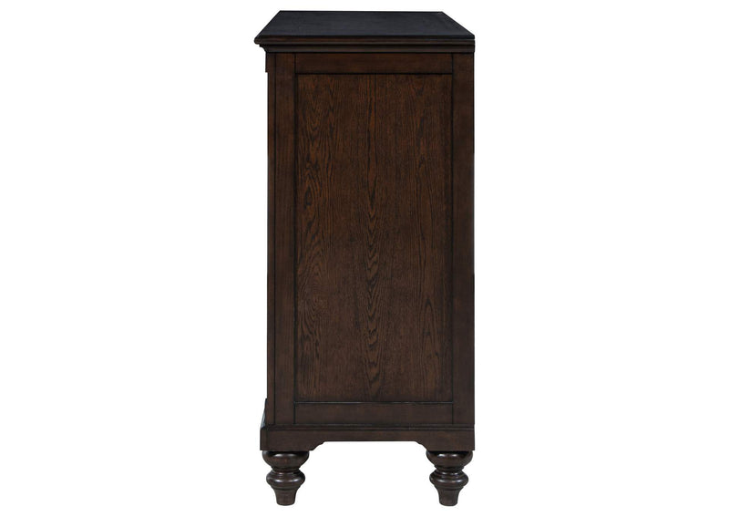 223633 Andover 8-drawer Dresser Cabinet Dark Oak