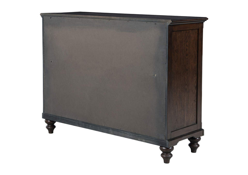 223633 Andover 8-drawer Dresser Cabinet Dark Oak
