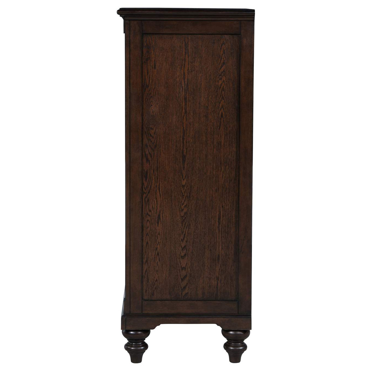 223635 Andover 5-drawer Chest of Drawers Dark Oak