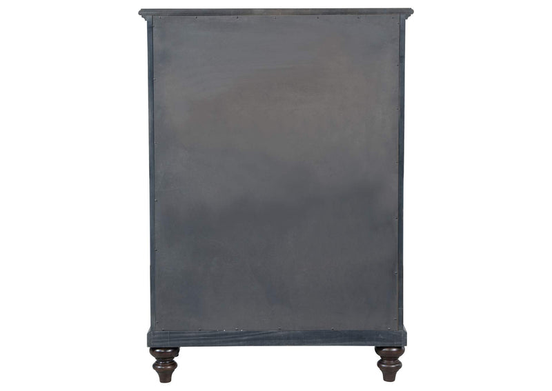 223635 Andover 5-drawer Chest of Drawers Dark Oak