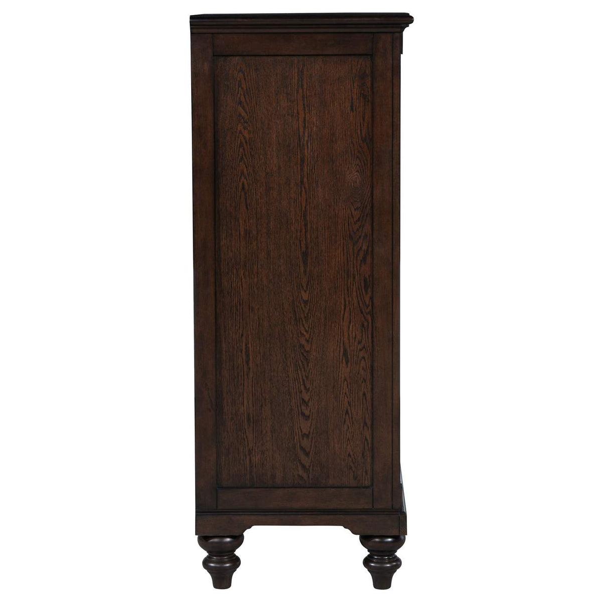 223635 Andover 5-drawer Chest of Drawers Dark Oak