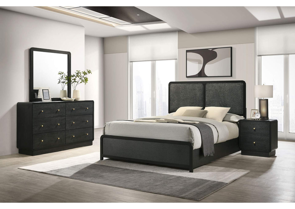 223661KE-S4 Cavelle 4-piece Eastern King Bedroom Set Black