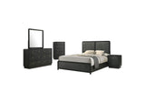 223661KE-S5 Cavelle 5-piece Eastern King Bedroom Set Black