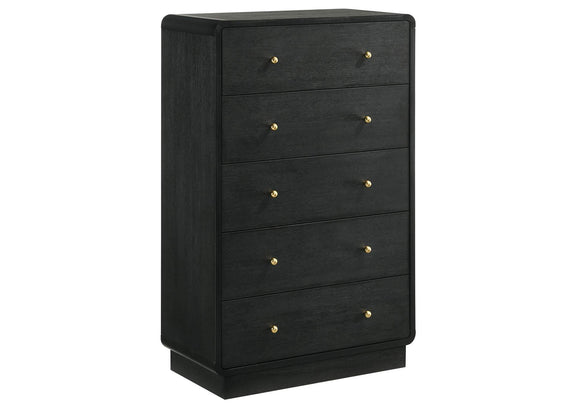 223661KE-S5 Cavelle 5-piece Eastern King Bedroom Set Black