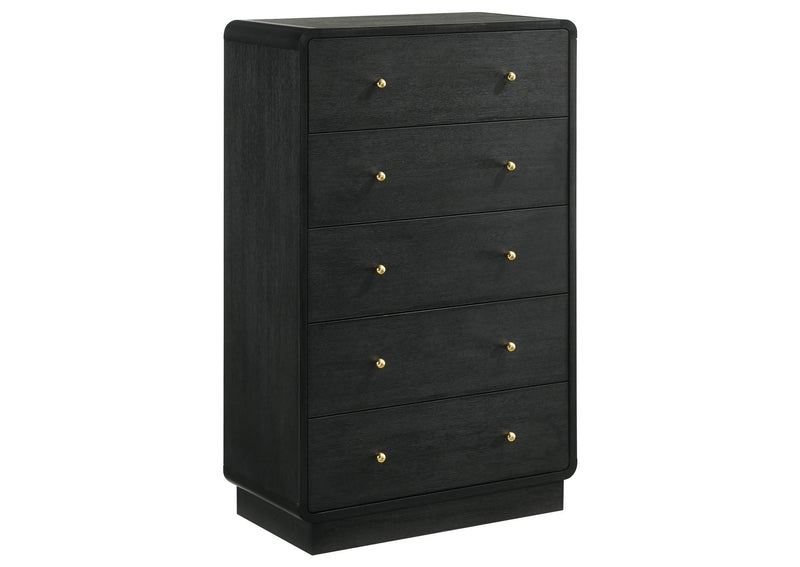 223661KE-S5 Cavelle 5-piece Eastern King Bedroom Set Black